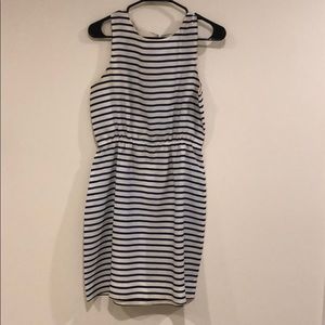 Striped Fit and Flare Dress